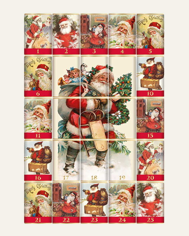 Traditional Santa Advent Calendar
